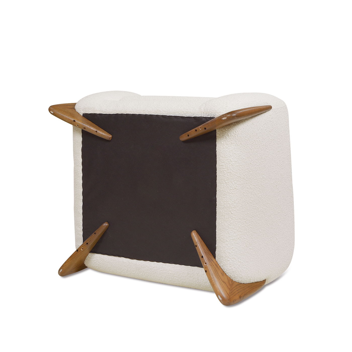 Alpine - Sherpa Arm Chair - Ivory White