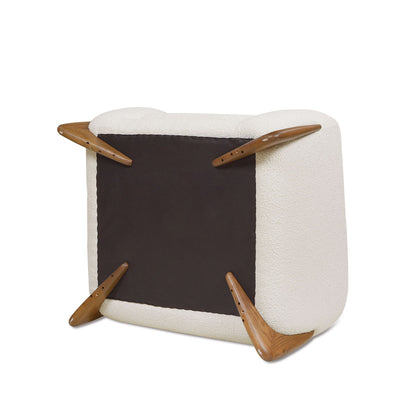 Alpine - Sherpa Arm Chair - Ivory White