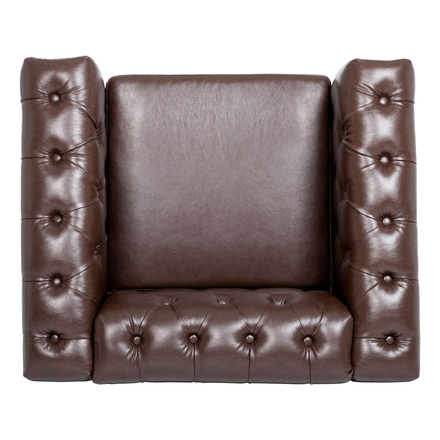 1 Seater Aesthetic Sofa For Living Room - Brown