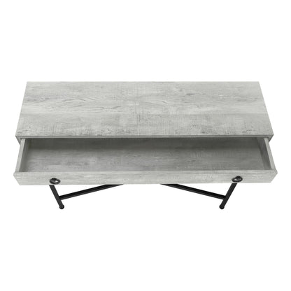 Accent Console Table For Entryway, Storage Drawer, Contemporary & Modern - Gray