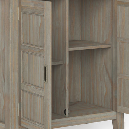 Burlington - Low Storage Cabinet - Distressed Gray