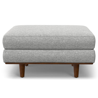 Morrison - Upholstered Sofa And Ottoman Set - Mist Gray