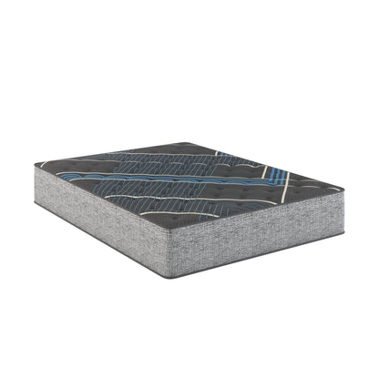 Comfort Care - 14" Queen Size Hybrid Mattress, Firm Comfort - Gray / Blue