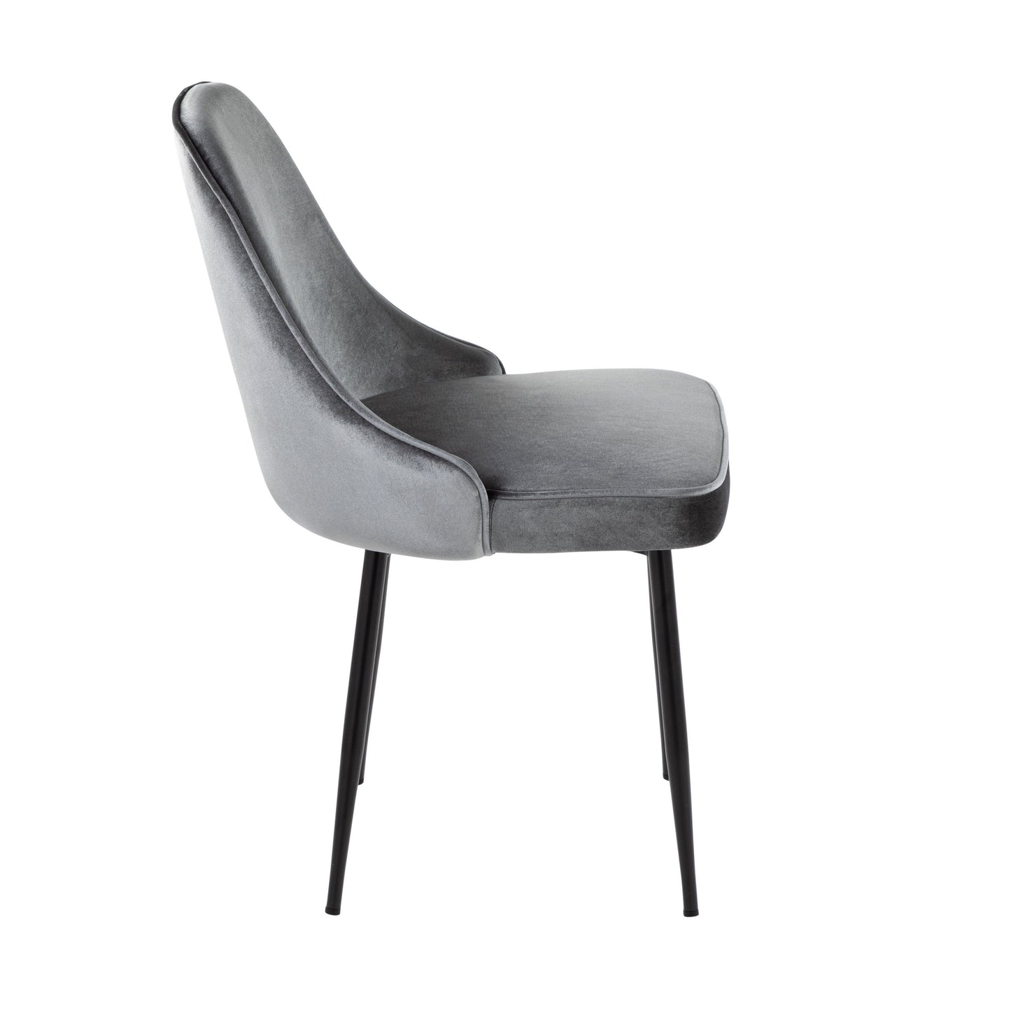 Marcel - Contemporary Dining Chair (Set of 2) - Black / Blue