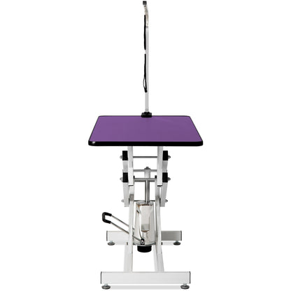Hydraulic Pet Grooming Table - Purple