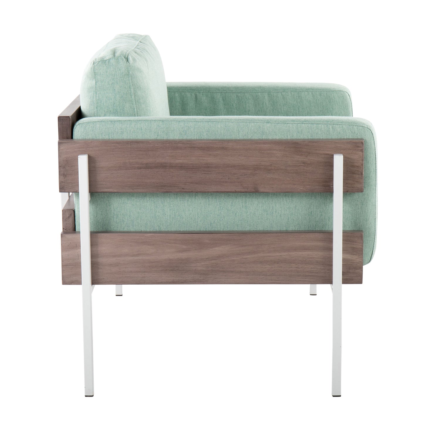 Kari - Farmhouse Chair - White / Gray / Light Green