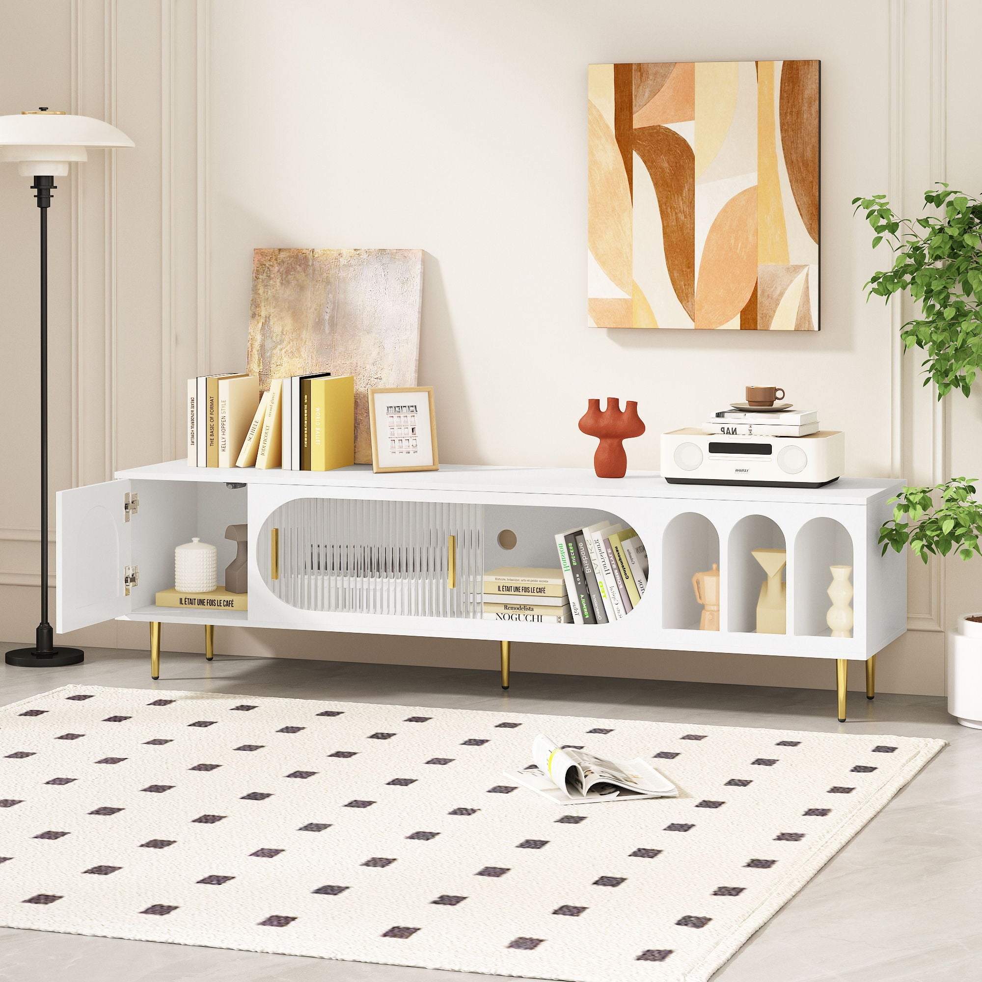 Modern TV Stand For Up To 70