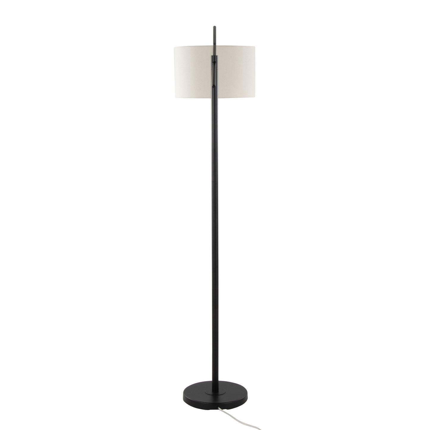 Casper - Contemporary Floor Lamp - Matte Black / Natural