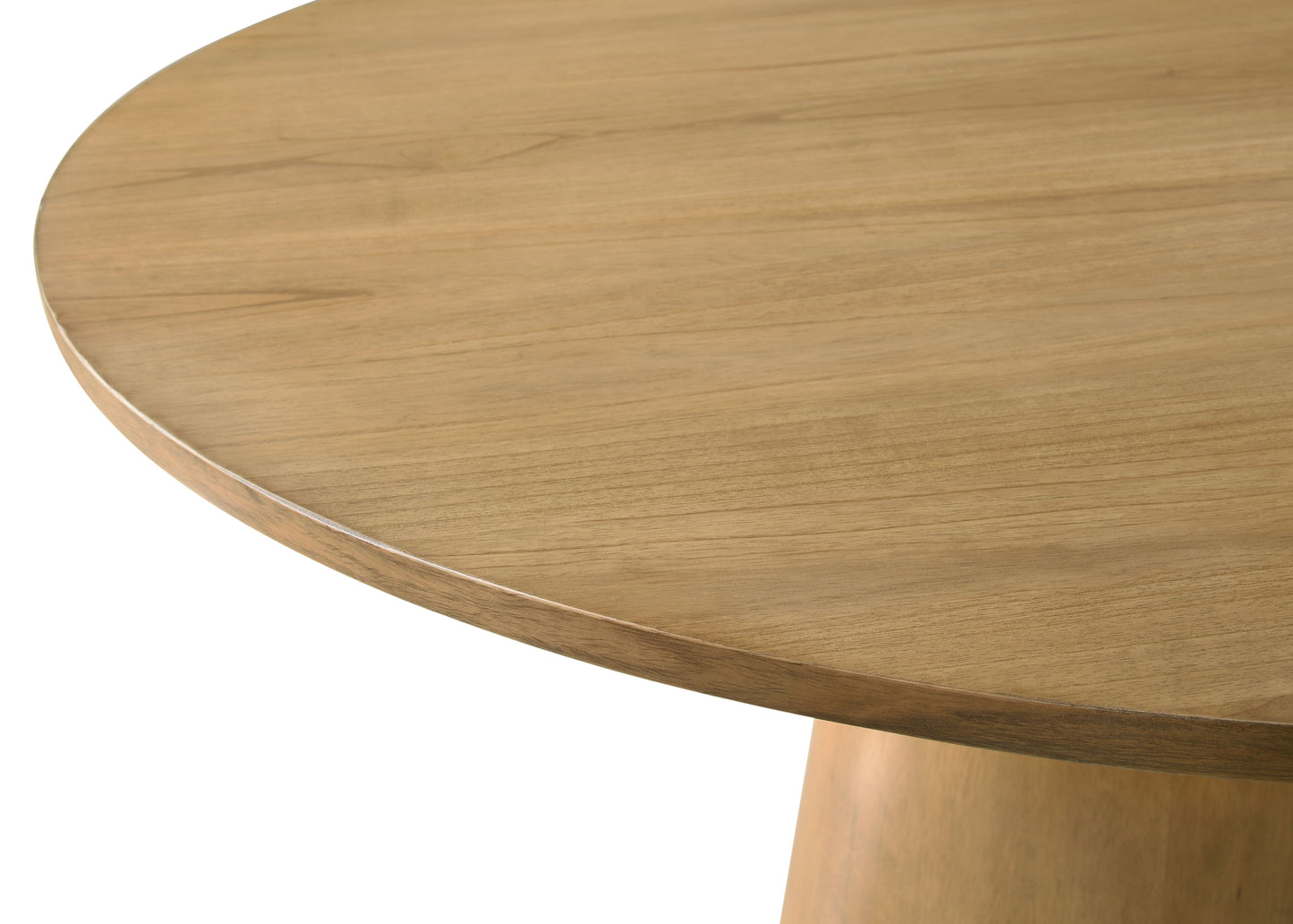 Jasper - Wide Contemporary Round Dining Table - Driftwood