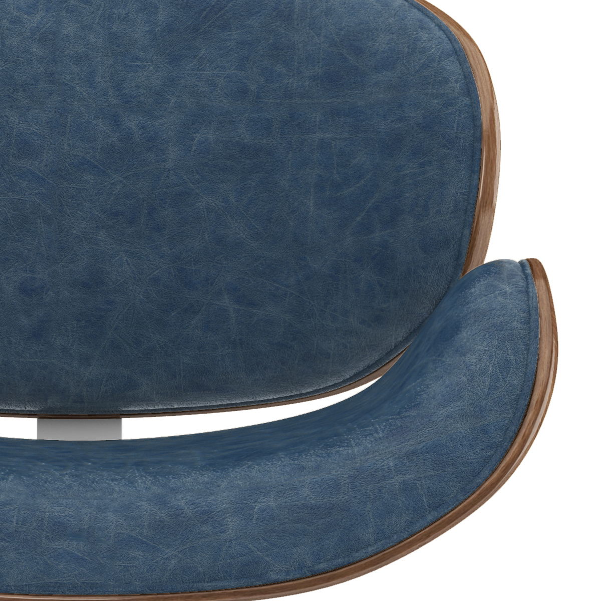 Marana - Bentwood Adjustable Swivel Bar Stool - Distressed Blue