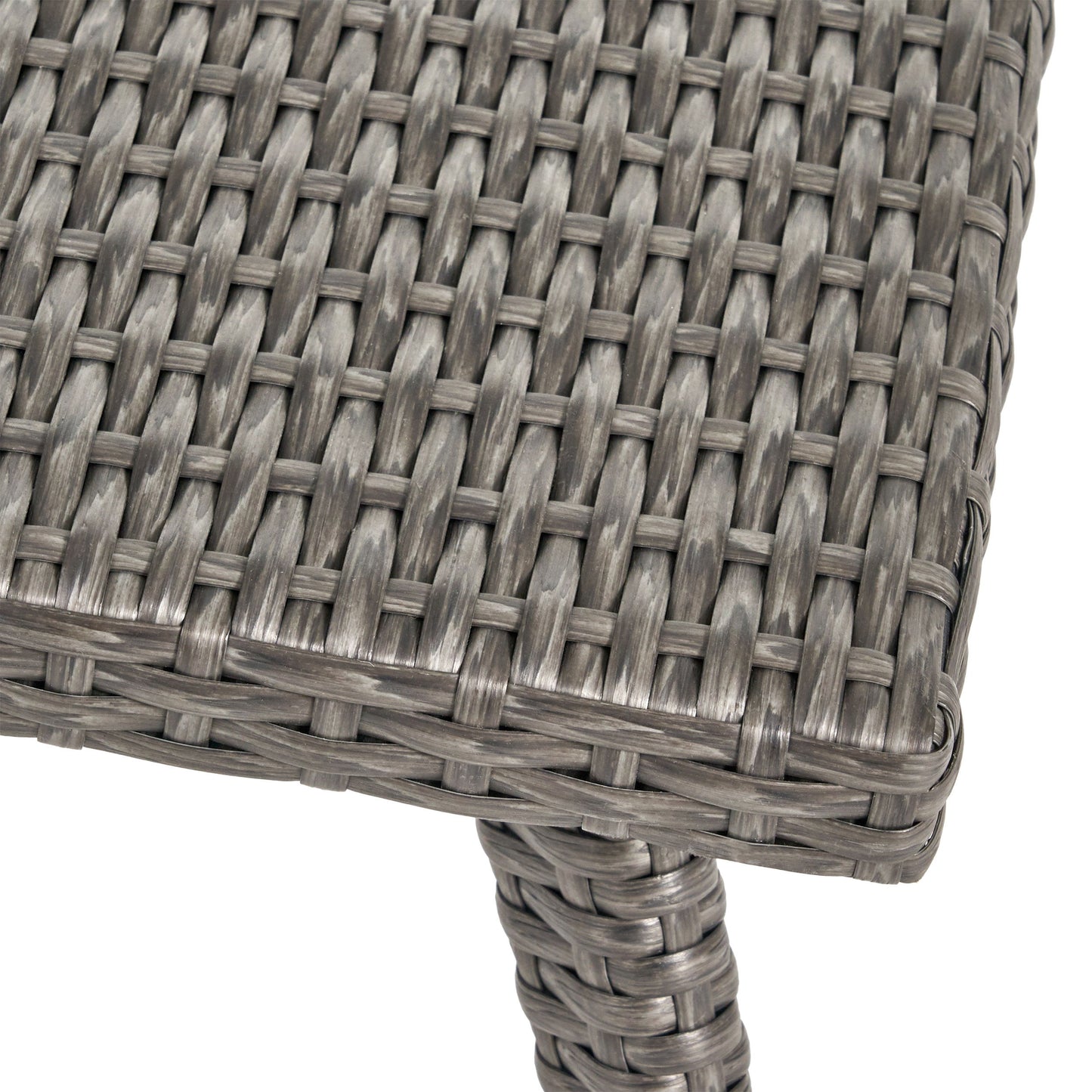Honolulu - Modern 4 Pieces Wicker Seating Set - Gray