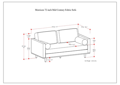 Morrison - Upholstered Sofa - Charcoal Gray