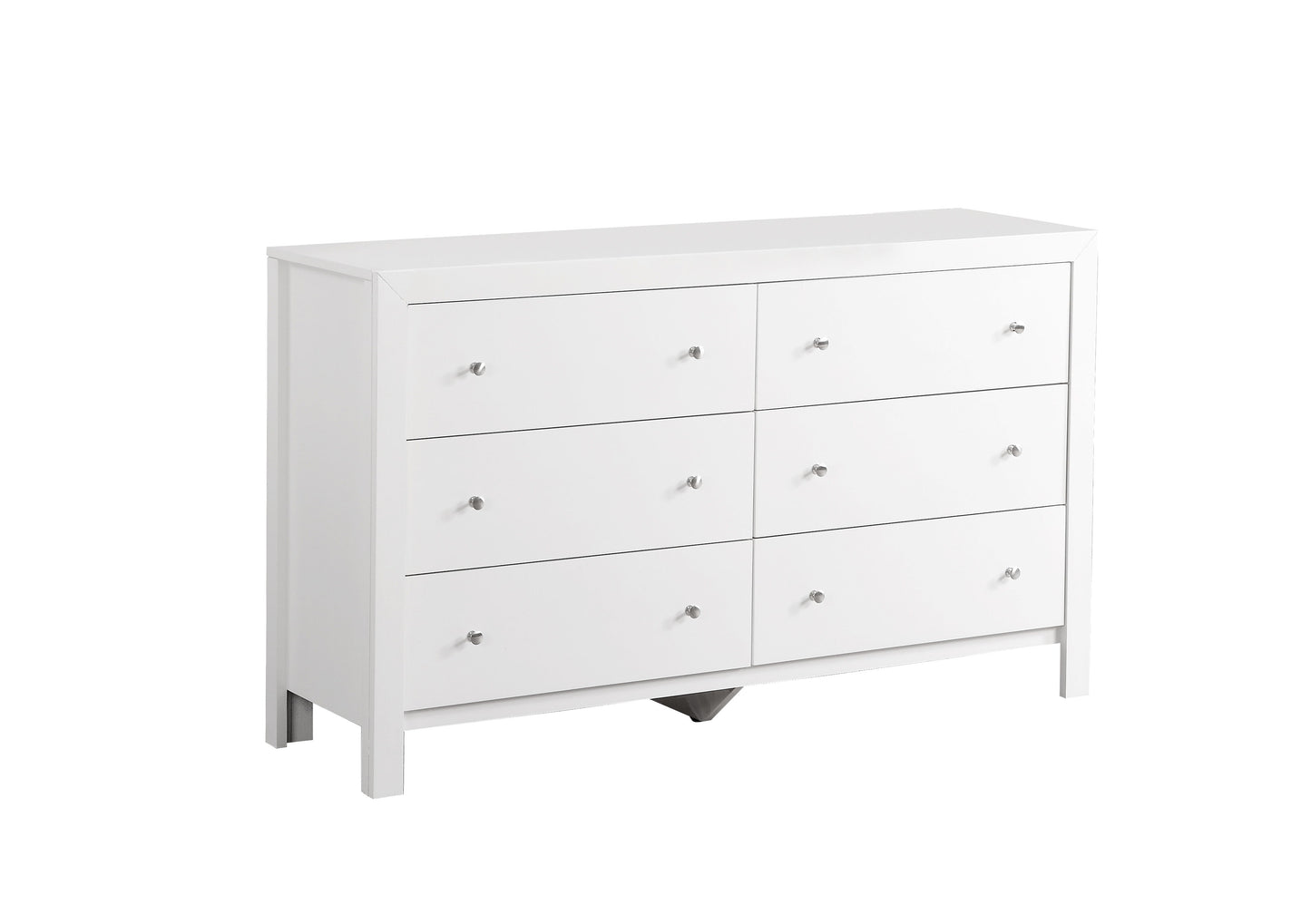 Elegant Transitional Dresser - White