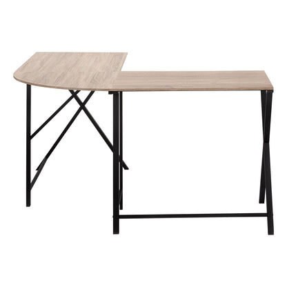 Computer Desk, Home Office, Corner, L Shape, Laptop, Contemporary & Modern - Taupe