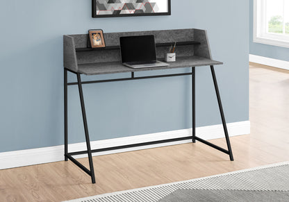 Computer Desk For Home Office, Laptop, Storage Shelves, Elegant Design - Gray