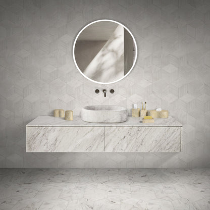 Marble Bathroom Accessories Set, Natural Stone - Beige / Gold / Beige / Yellow