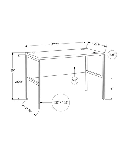 Computer Desk, Home Office, Commercial Grade, Contemporary & Modern - Gray