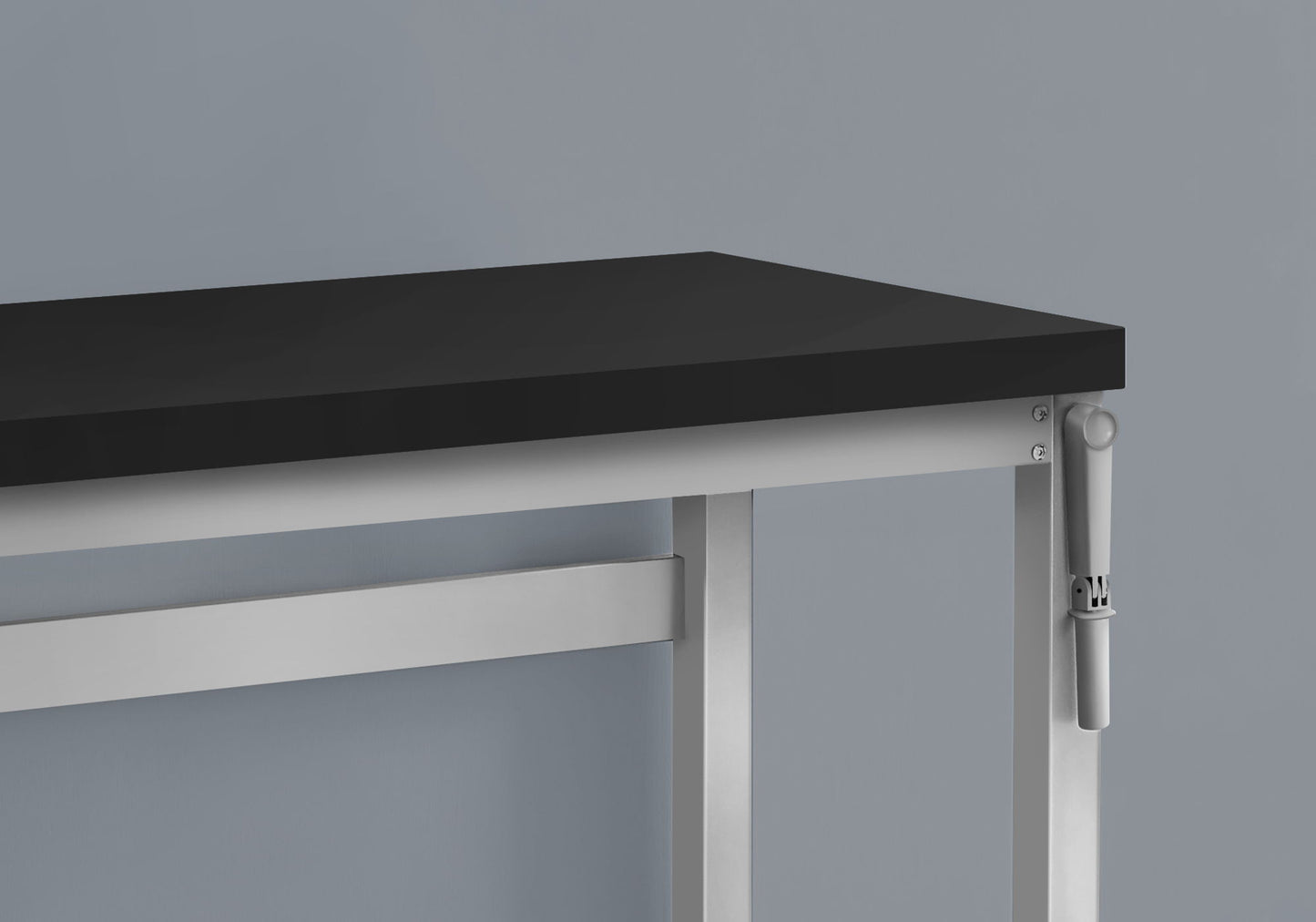 Computer Desk, Home Office, Standing, Adjustable, Laptop, Contemporary & Modern - Black