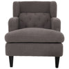 Upholstered Accent Chair Tufted Armchair For Living Room, Russet - Brown