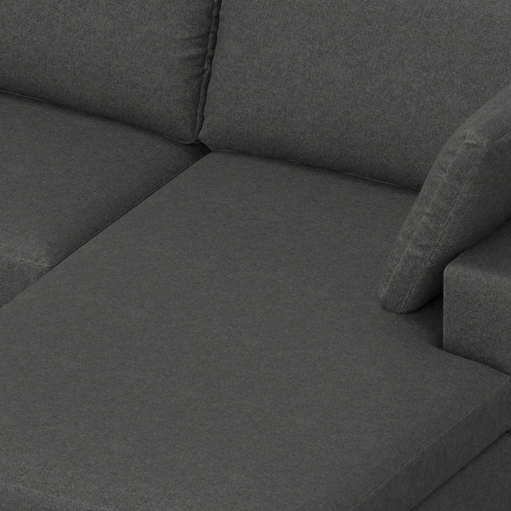 Charlie - Deep Seater Right Sectional Sofa - Gray