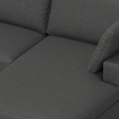 Charlie - Deep Seater Right Sectional Sofa - Gray