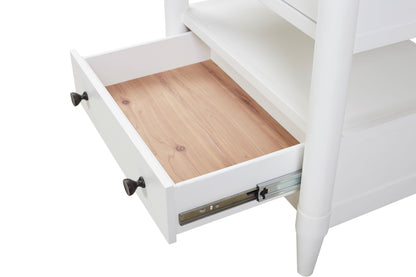 Open Nightstand With 2 Drawers - White