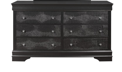 Shaker - Crocodile Metallic Dresser - Gray