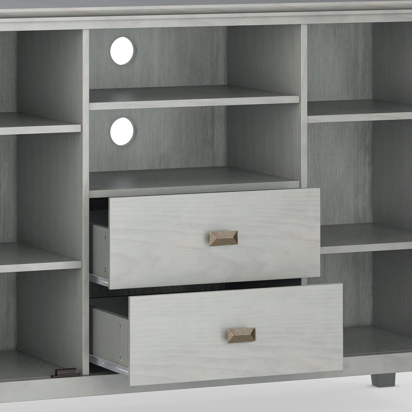 Artisan - Tall TV Media Stand - Fog Gray
