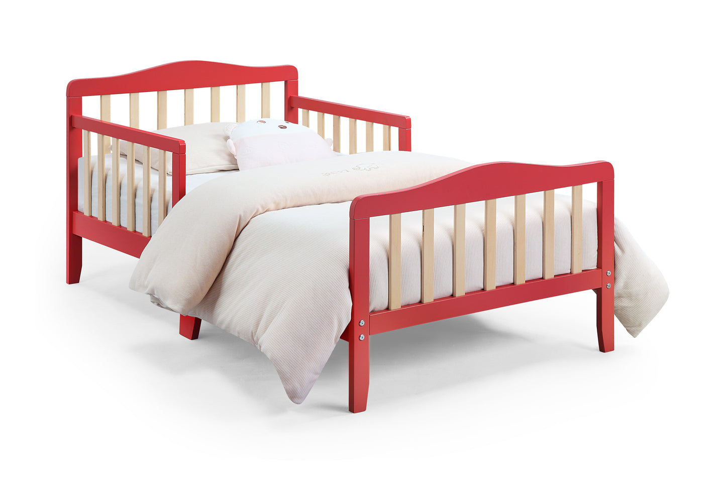 Twain - Toddler Bed - Coral/Natural