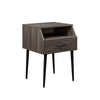 Contemporary Angled Nightstand - Slate Gray
