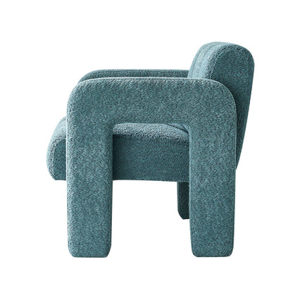 31.10" Wide Boucle Upholstered Accent Chair - Green