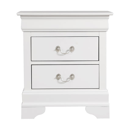 Louis Phillipe - Elegant Nightstand - White