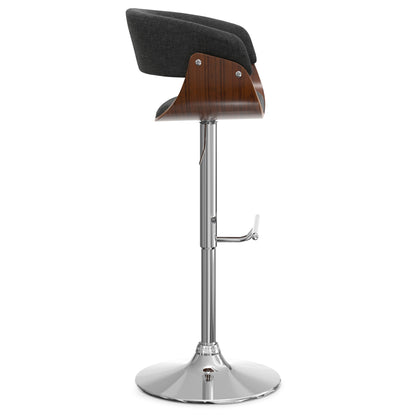 Sheldon - Adjustable Swivel Bar Stool - Charcoal Gray