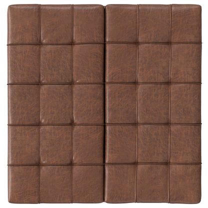 Laura - Lift Top Storage Ottoman - Brown