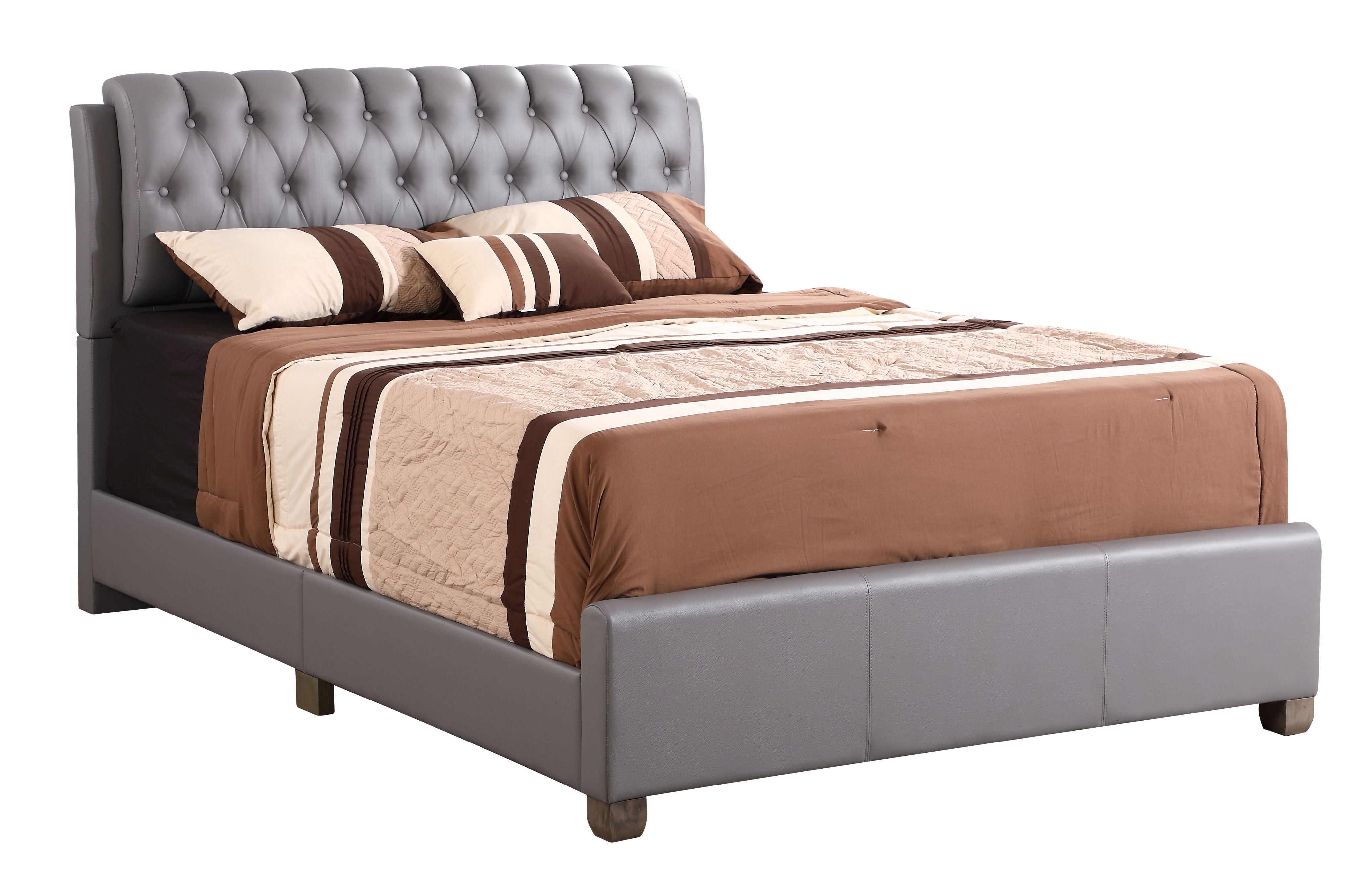 Marilla - King Bed - Gray