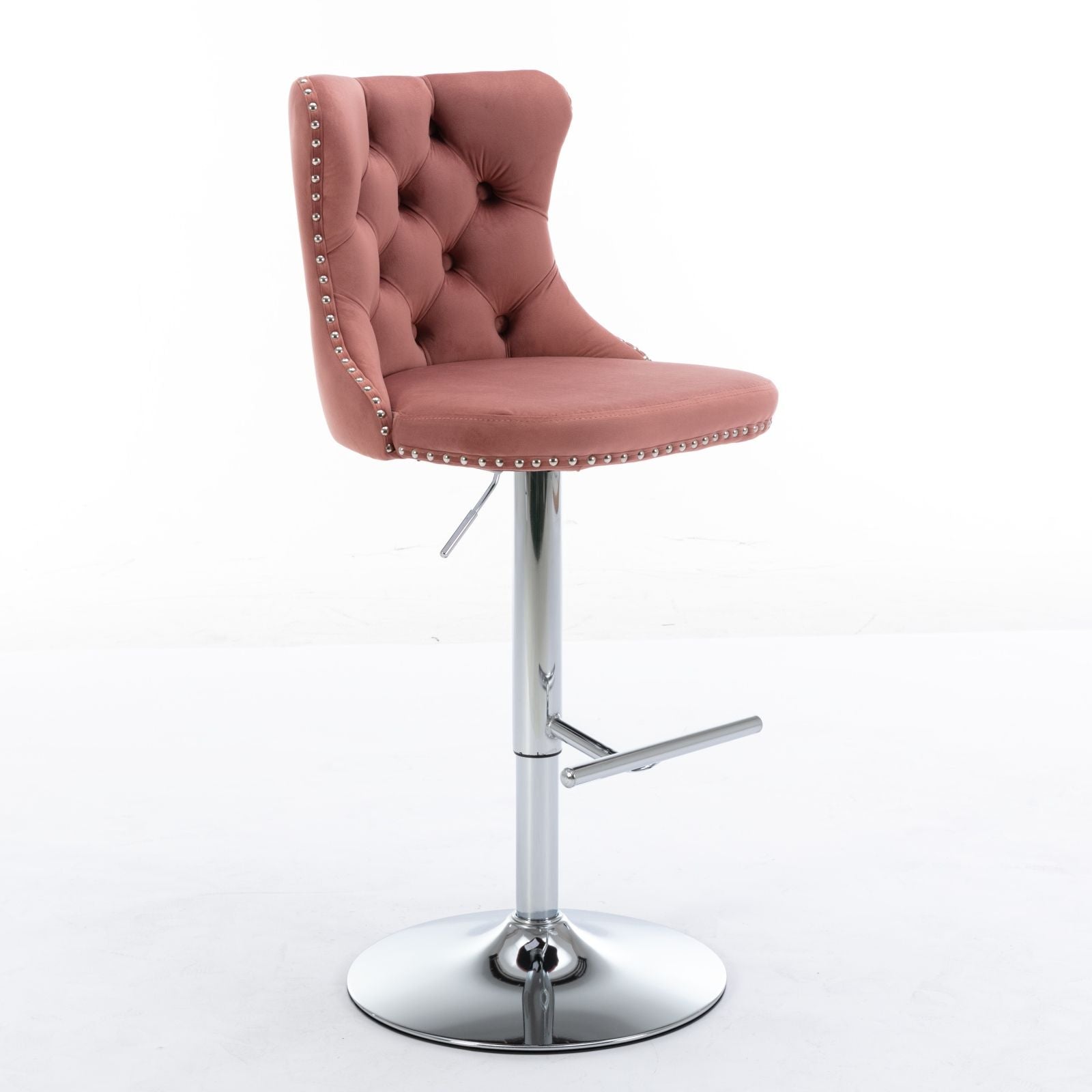 Swivel Velvet Barstools Adjusatble Seat Height From 25-33