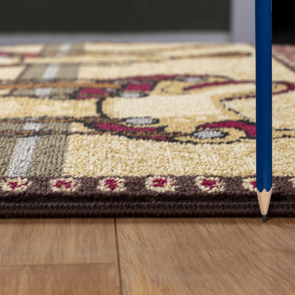 Tribes - 2' X 3' Southwest Area Rug - Beige, Polyester