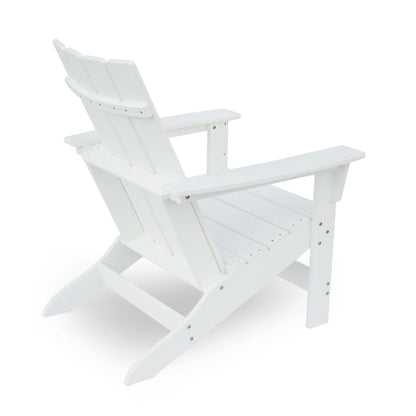 Enigmara - Outdoor High Density Resin Adirondack Chair - White