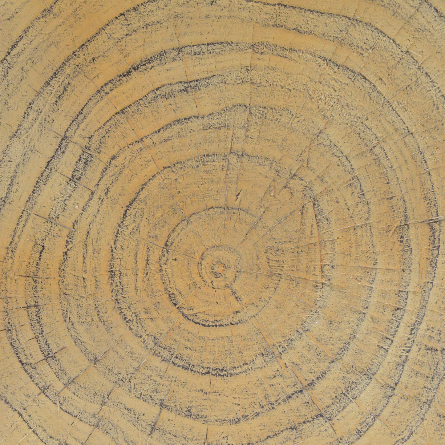 Mgo Twist Shape Side Table With Wood - Like Texture - Natural