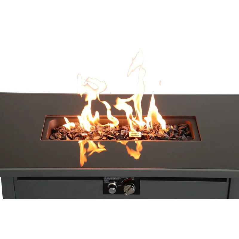 Rectangle Fire Pit - Black