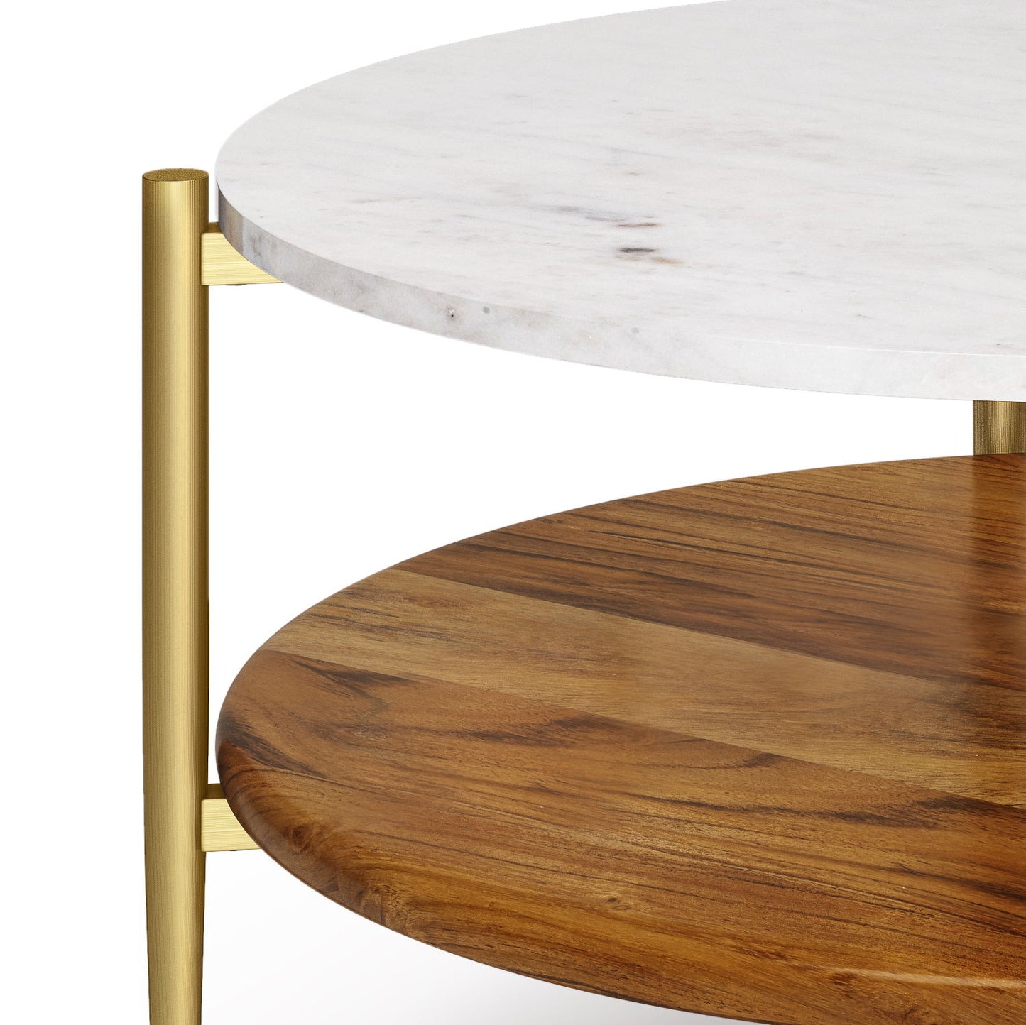 Wagner - Coffee Table - White / Natural