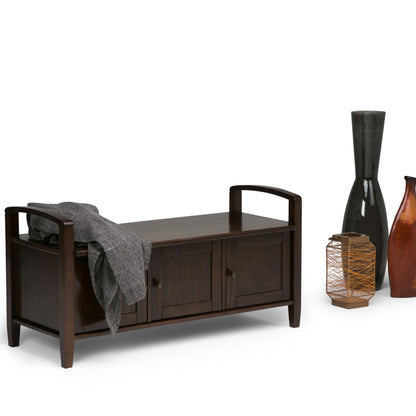 Warm Shaker - Entryway Storage Bench - Tobacco Brown