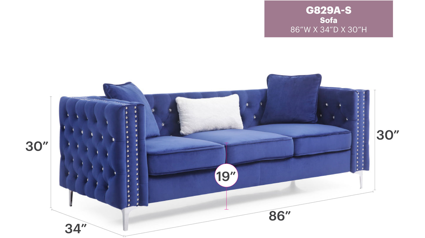 Paige - Sofa - Blue