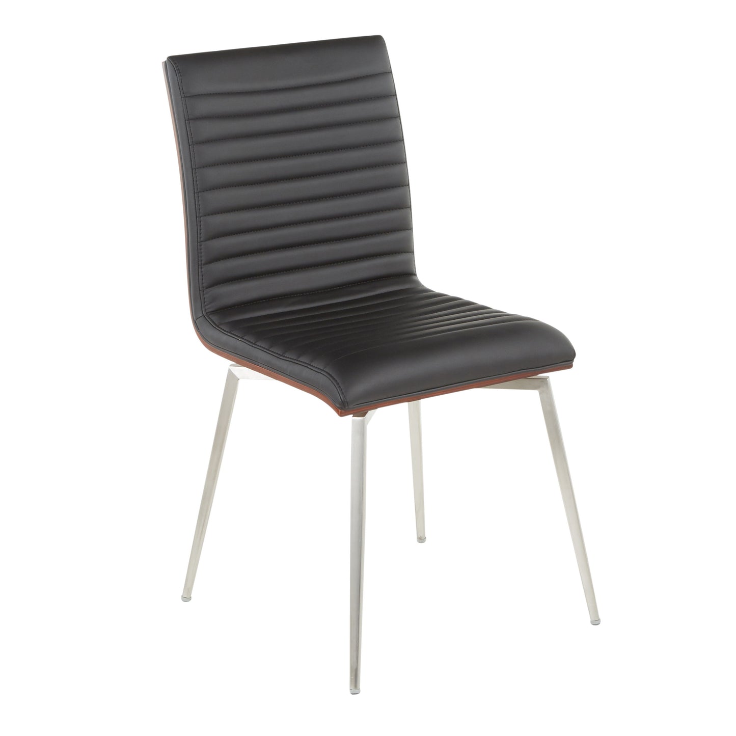 Mason - Contemporary Dining / Chair With Swivel (Set of 2) - Walnut / Black