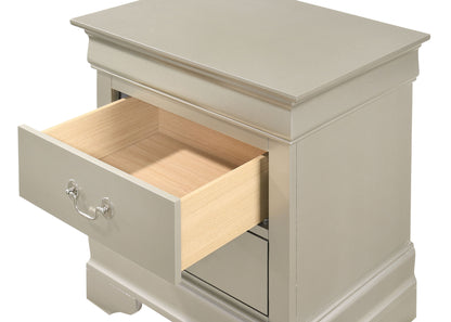 Louis Phillipe - Nightstand - Silver Champagne