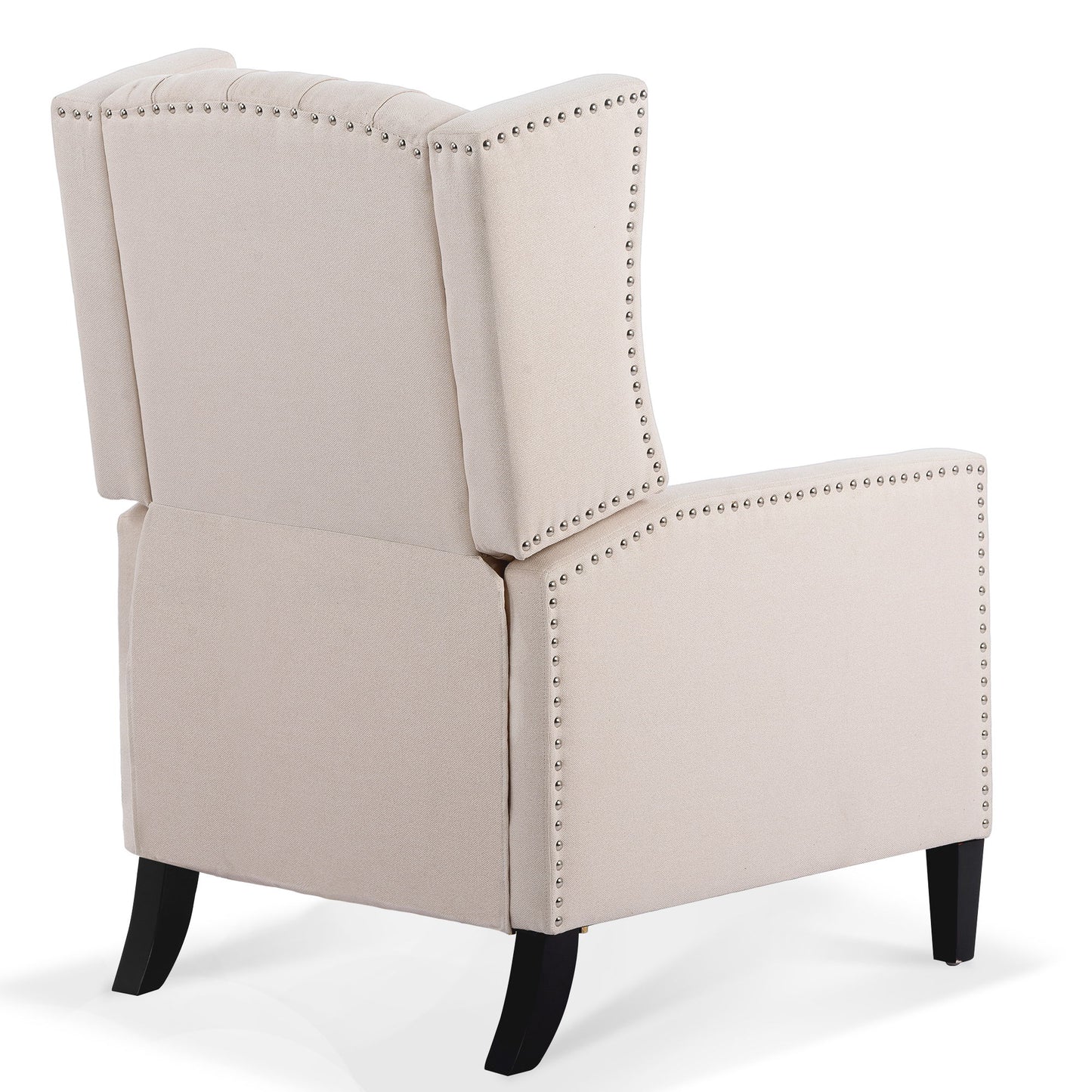 Manual Wing Chair Recliner - Beige