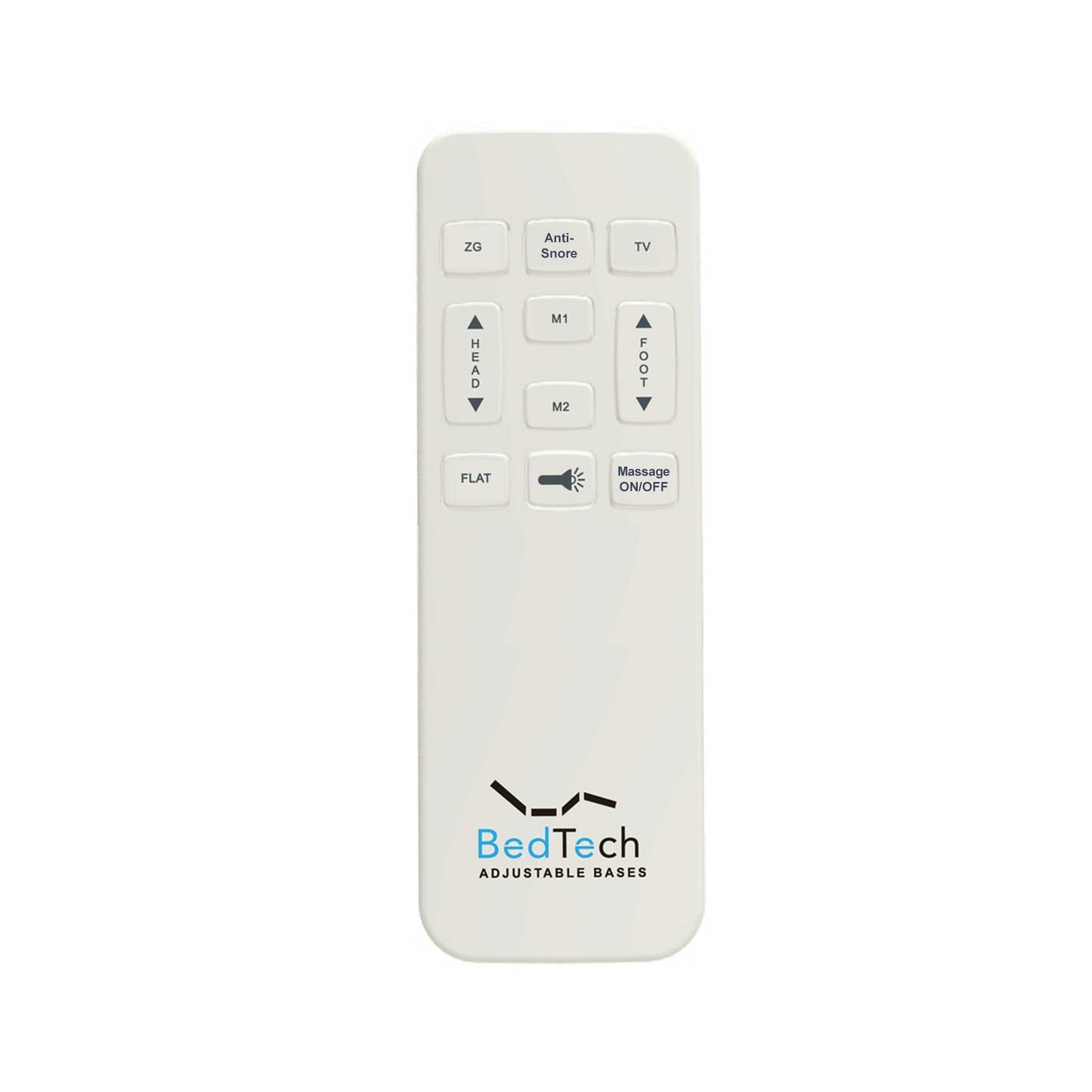 Bt2500 - Full Adjustable Bed Base With Full-Range Positions Adjustment - Blue / Gray
