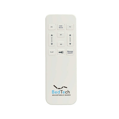 Bt2500 - King Adjustable Bed Base With Full-Range Positions Adjustment - Blue / Gray