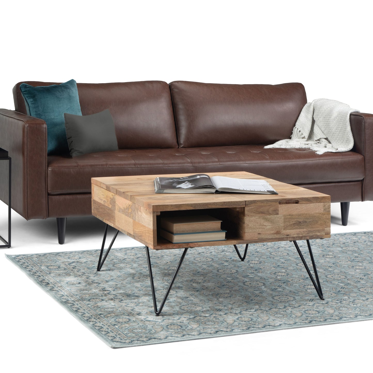 Hunter - Lift Top Square Coffee Table - Natural