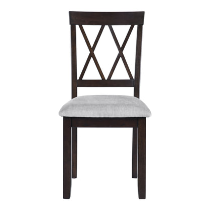 3 Piece Kitchen Dining Set With Drop Leaf Dining Table And 2 Dining Upholstered Chairs, Dining Room Set For Small Places - Espresso